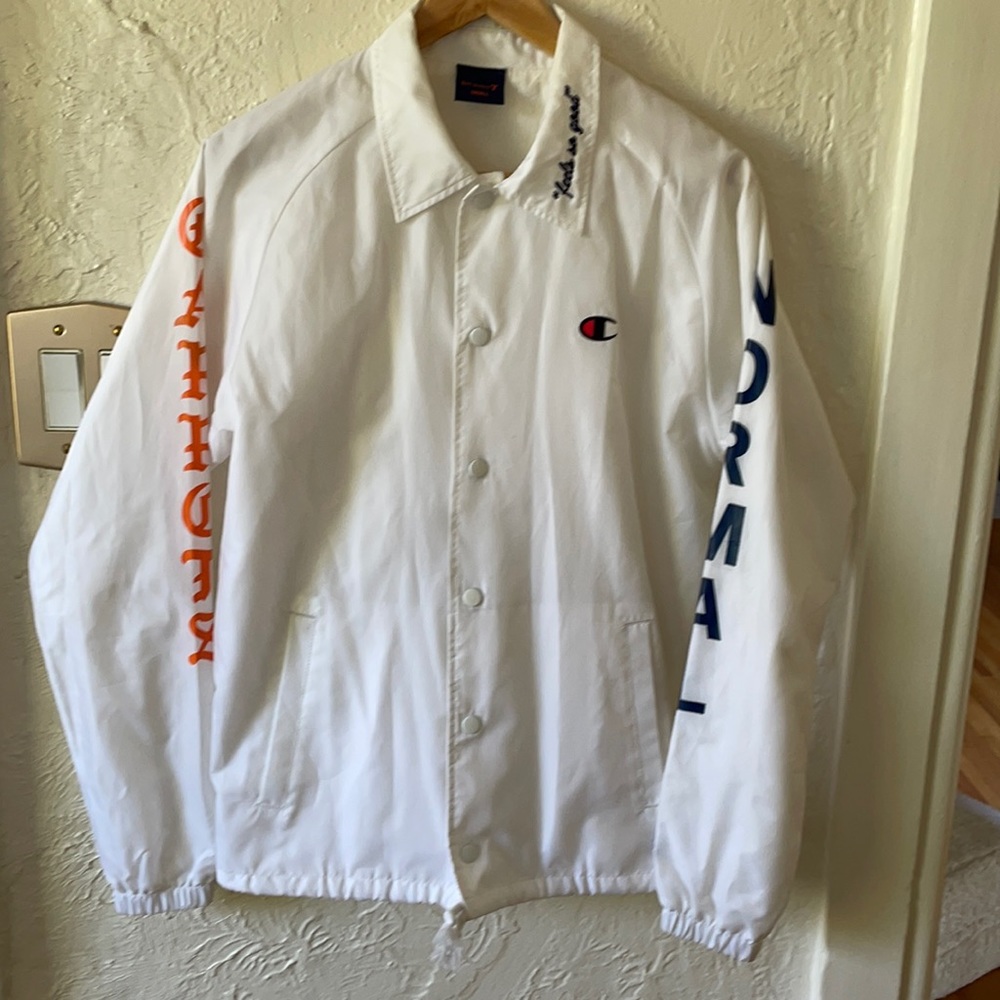 Champion x BEAMS T x Carrots Coach Jacket White Japan Exclusive Virgil Normal S